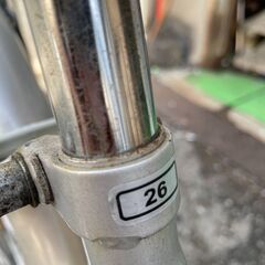 26インチ 自転車 6段階変速付き ママチャリの画像