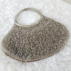 美品ANTEPRIMA ストーンお花付きワイヤーバッグ ゴールドの画像