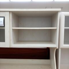 リユースのサカイ太田店★ジモティ割あり★  食器棚 ベージュ H180×D39×W119.5 クリーニング済み OJ10245の画像
