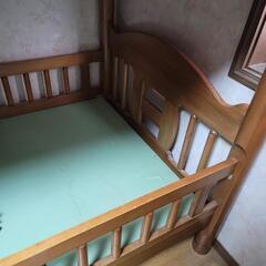 オカムラ　木製　二段ベッドの画像