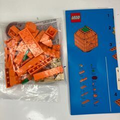 【中古玩具】ブロック　レゴ　ハロウィンカボチャの画像