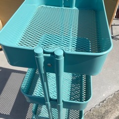 キッチンワゴン キャスター スチール 3段の画像