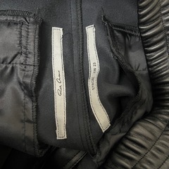  Rick Owens leather cargo pants 46の画像