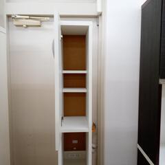 リユースのサカイ太田店★ジモティ割あり★  隙間収納 ホワイト H180.5×D45×W20 クリーニング済み OJ10244の画像