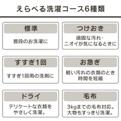 アイリスオーヤマ　洗濯機　8kg　2023年製の画像