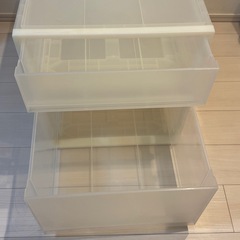 無印良品　クローゼットケース　　深・小セット　美品の画像