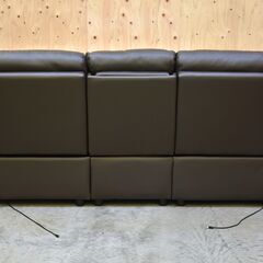 ≪yt1986ジ≫ nitori/ニトリ 3人掛け電動リクライニングソファ Nビリーバ レザー 本革＋合成皮革 N-BELIEVA LEATHER 中古家具/宮城県仙台市 70718-04の画像