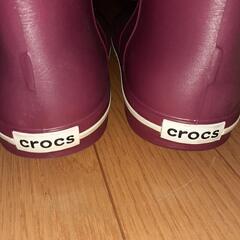 crocs レインブーツ 長靴 w6 22cm クロックス　未使用品🙇‍♀️の画像
