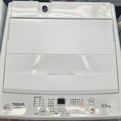 ✨️ジモティー割引✨️【ジャングルジャングル堺初芝店】　6ヶ月保証付き！！！　DIQUA　洗濯機　DW-55A　2023年製　  堺市（東区　西区　北区　南区　堺区　美原区）高石市　泉大津市　忠岡町　和泉市　松原市　大阪狭山市の画像