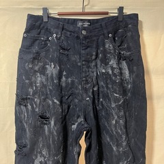 BALENCIAGA SUPER DESTROYED BAGGYパンツ　ブラックの画像