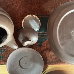 未使用 中国茶器 
セット中國宜興　紫砂名壺の画像