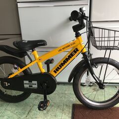HUMMER　子供用自転車　１６インチ　補助輪・ヘルメット付きの画像