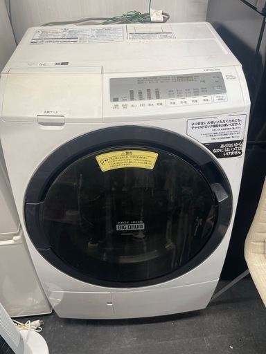 【中古】 ¥39800 日立ドラム洗濯機 10kg乾燥6kg 店長おすすめ【IG077】
