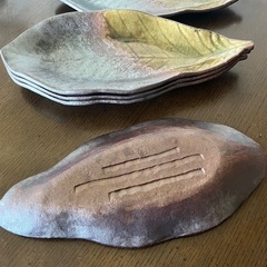 葉っぱの和皿5枚セットの画像