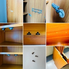 ミラー付き　収納棚　キャビネット　の画像