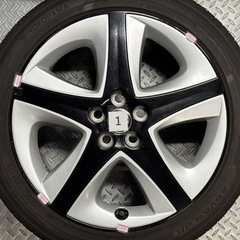 50系プリウス 17インチツーリングホイール7.0J+50 5穴100 横浜タイヤADVAN dB 215/45R17 の画像