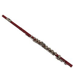 186000 現状品 MERANO メラーノ フルート レッド 本体 ケース付き [A1000025384184A]の画像
