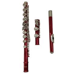 186000 現状品 MERANO メラーノ フルート レッド 本体 ケース付き [A1000025384184A]の画像