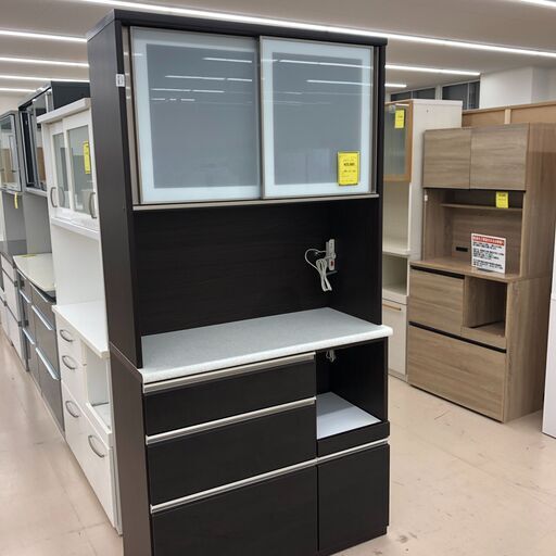 ニトリ アルミナ2 レンジボード 食器棚 キッチンボード ジャングル