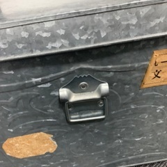 美品　希少　昭和時代のブリキの収納ケース　昭和レトロ　アンティーク雑貨の画像