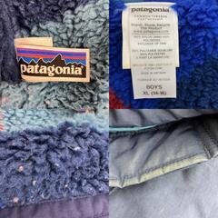 186000 patagonia パタゴニア フリース 68460  100cm ネイビー ナイロン キッズ [A1000025389516A]の画像