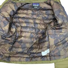 186000 patagonia パタゴニア ダウンジャケット STY84674   XS カーキ ナイロン メンズ [A1000025389509A]の画像
