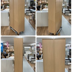 ジモティー限定価格！S739 ⭐ 大容量 シューズボックス 下駄箱 玄関収納 ハイタイプ 幅88cm USEDの画像