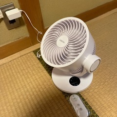 サーキュレーター 扇風機 360°回転送風 タイマー 左右120°自動首振り 卓上 小型 リビング扇風機 4段階風量調節の画像