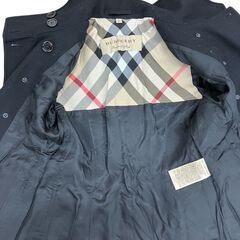 186005 現状品 BURBERRY バーバリー トレンチコート BAFORDOO72TRA  黒 38  Mサイズ ウール レディース [A1000025388731A]の画像