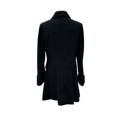 186005 現状品 BURBERRY BLUE LABEL バーバリー ブルーレーベル ロングコート 黒  裏地チェック レディース [A1000025388649A]の画像
