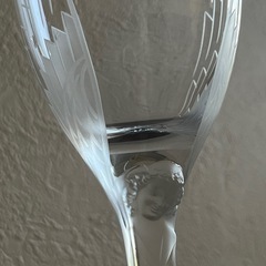 LALIQUE ラリッククリスタルシャンパンフルートアンジュ2客 の画像