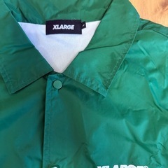 【超美品】X-LARGE ナイロンジャケット グリーン ゴリラロゴ Lサイズの画像