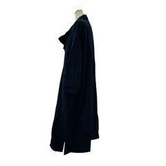 186005 現状品 LANVIN ランバン ロングコート LANVIN en Blue ネイビー サイズ36 [A1000025388502A]の画像