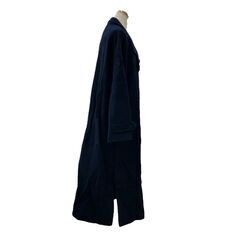 186005 現状品 LANVIN ランバン ロングコート LANVIN en Blue ネイビー サイズ36 [A1000025388502A]の画像