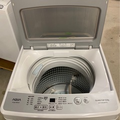 & 洗濯機　AQUA アクア　5kg AQW-GS50JBK 2021年製　動作確認済みの画像