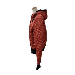 186005 現状品 BURBERRY バーバリー ダウンジャケット オレンジ サイズＭ レディース [A1000025388465A]の画像