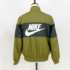 【超美品】NIKE ナイキ 中綿ジャケット M ビックロゴ カーキ MA1の画像