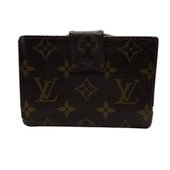 ルイヴィトン LOUIS VUITTON 二つ折り財布 激レア ヴィンテージ USA製 がま口 ヴィエノワ under license刻印 ブラウンの画像