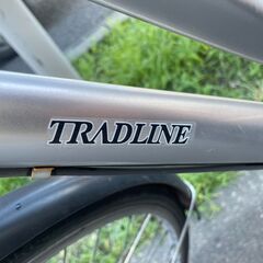 自転車　No.396　シルバー　27インチ　シティサイクル　LEDオートライト　6段切り替え　【リサイクルショップどりーむ荒田店】の画像