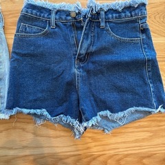 デニムショートパンツ ２枚セットの画像