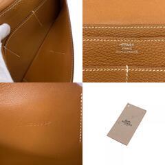 エルメス HERMES 長財布 ドゴンGM ロングウォレット 金具 C:2018年 ベージュの画像