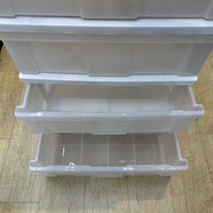 木製天板 4段チェスト プラチェスト 白 ホワイト◆幅56cm×奥行40㎝×高さ79.5㎝◆買取帝国 朝霞店 配達可能の画像