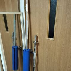 ２本セット　iROTEC バーベルシャフト180cm カラー付&EZバーの画像