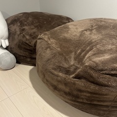 【ほぼ新品】 ビーズクッションの画像