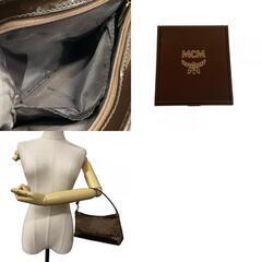 エムシーエム MCM アクセサリーポーチ コスメ 化粧ポーチ ブラウンの画像