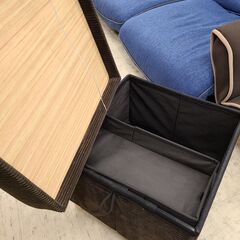 J1163【リユースのサカイ柏店】IRIS OHYAMA　アイリスオーヤマ　ボックス型スツール　ASST-38　クリーニング済　参考価格4,080円の画像