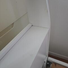 シングルベッド　すのこ　白の画像