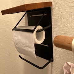 【楽天1位】トイレットペーパーホルダー 2連 縦 省スペース ダブル ツイン の画像