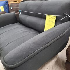 J1164【リユースのサカイ柏店】二人掛けソファ　ブラック　クリーニング済　の画像