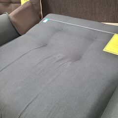 J1164【リユースのサカイ柏店】二人掛けソファ　ブラック　クリーニング済　の画像